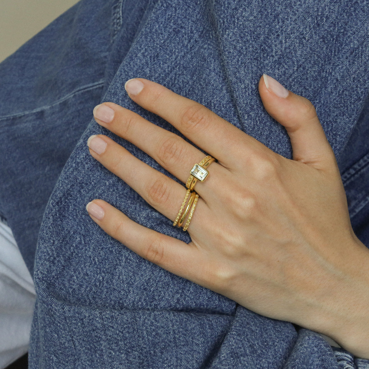 Mosa Green Amethyst ring