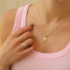 July ruby ​​- Birthstone ring